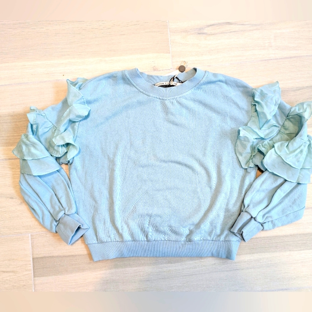 Alice and Olivia Blue Sweater